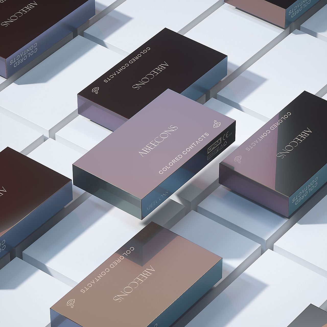 Abeecons美瞳品牌LOGO包装升级