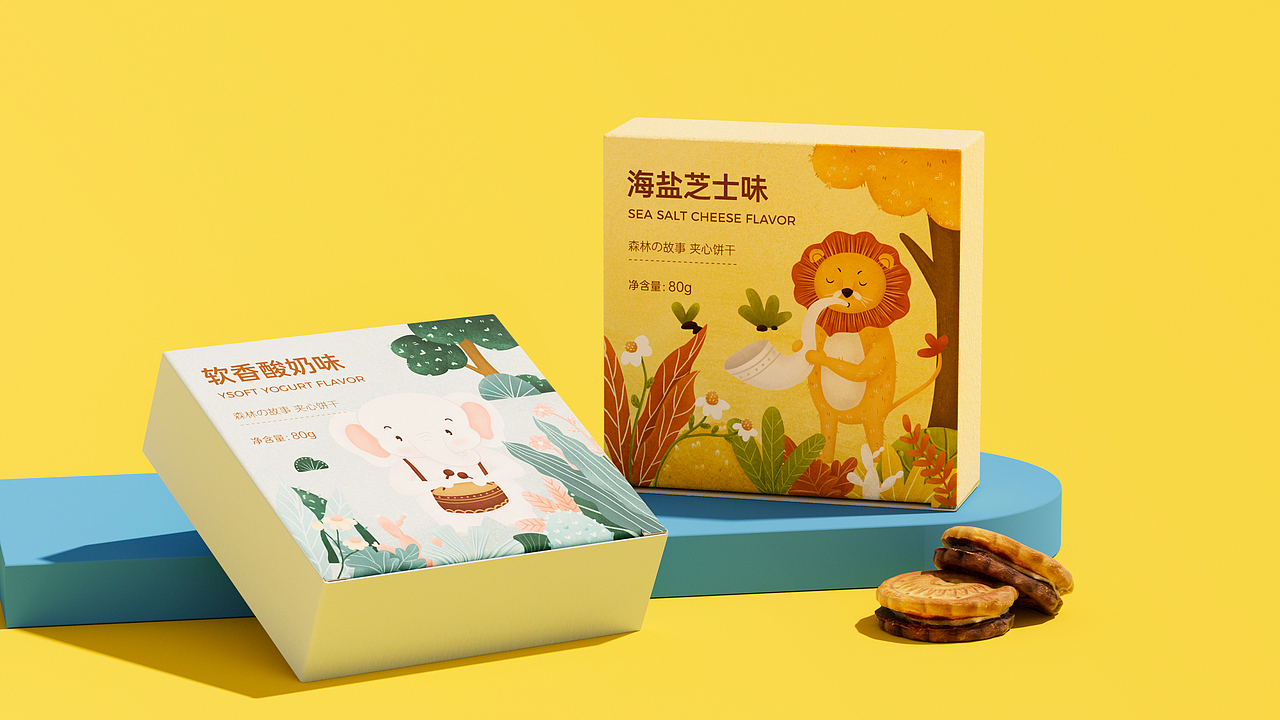 森林の故事曲奇饼干包装设计