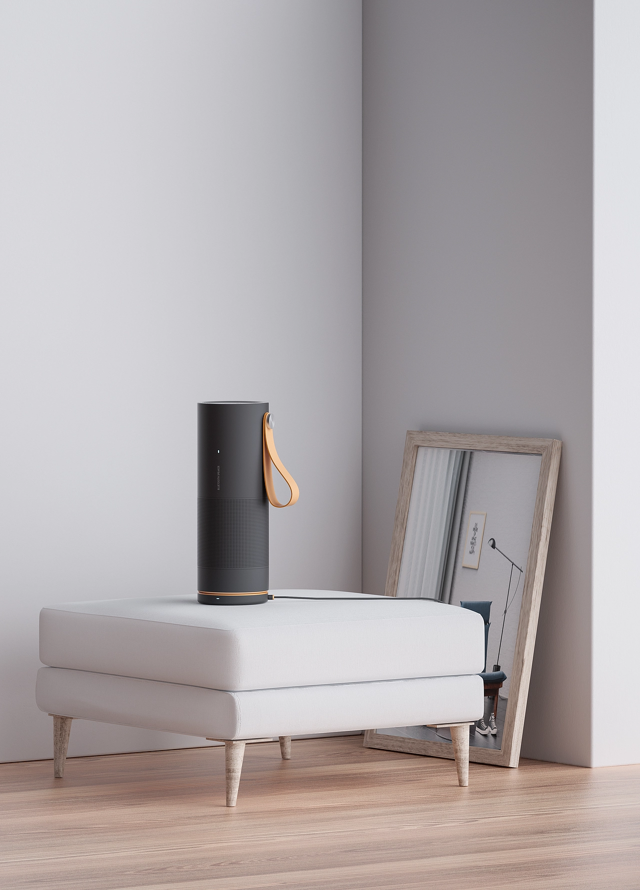 产品渲染-蓝牙音箱