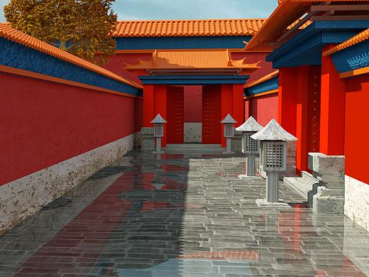 故宮走廊（個人主頁-ZNTIwOTc5NDg=） - 場景 - 站酷設計師半步紅塵原創(chuàng)素材 - 站酷ZCOOL