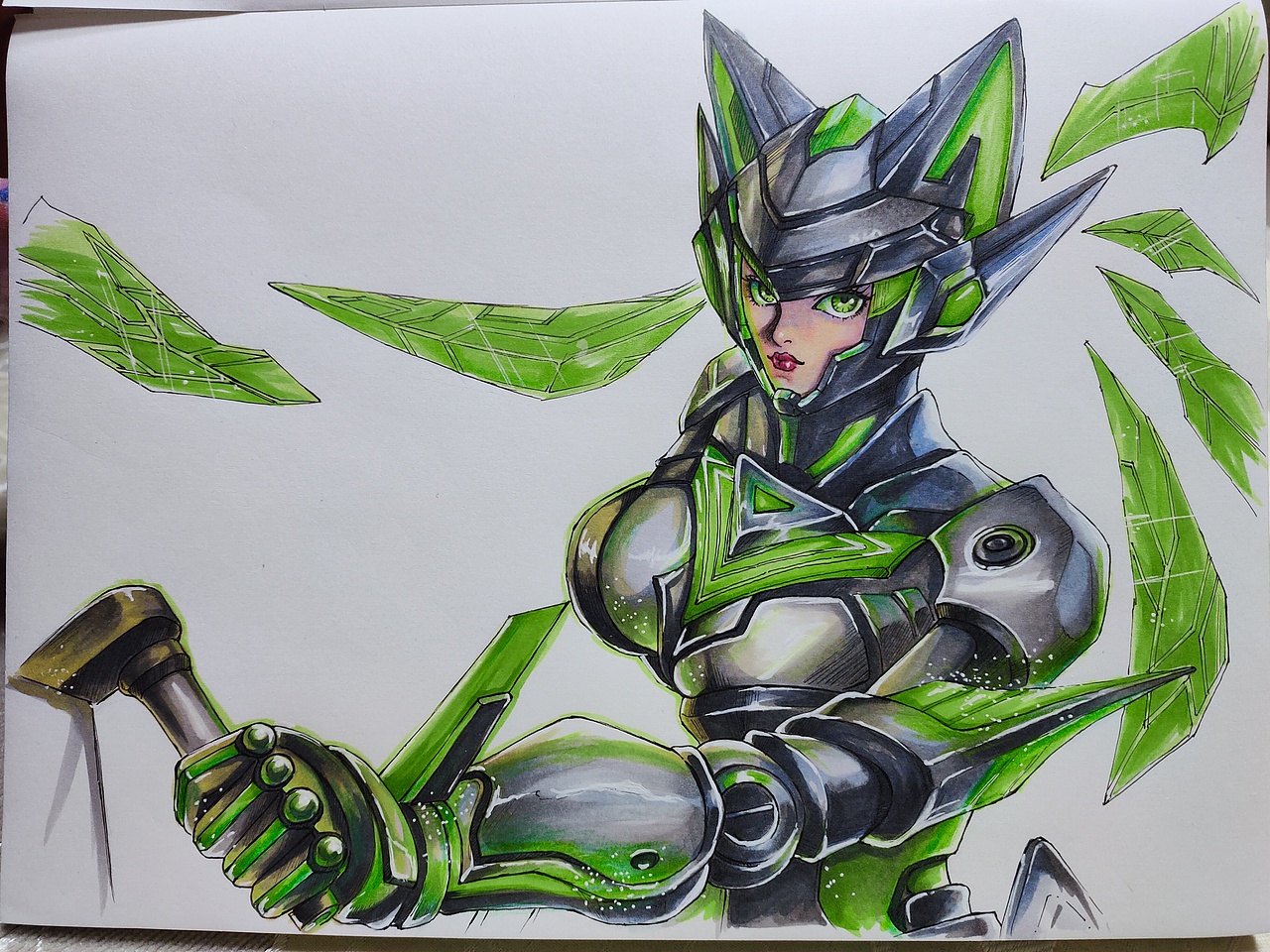 马克笔上色作品