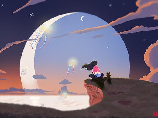 傍晚（個(gè)人主頁(yè)-ZNTA0Mzc1OTY=） - 創(chuàng)作習(xí)作 - 站酷設(shè)計(jì)師堅(jiān)持畫(huà)畫(huà)的樂(lè)樂(lè)原創(chuàng)素材 - 站酷ZCOOL