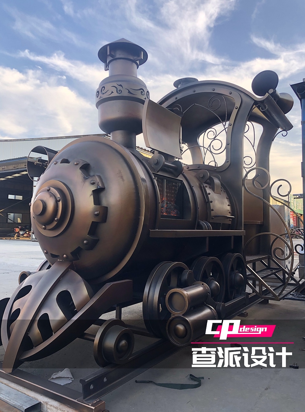 复古蒸汽朋克火车头制作