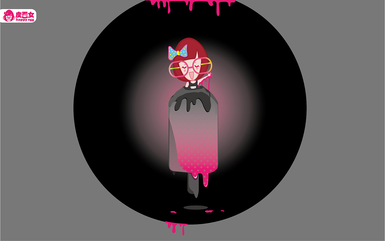 皮蛋女雪糕大图壁纸（图ZMTExMTI1MjQ=） - 其他动漫 - 站酷设计师李明宇原创素材 - 站酷ZCOOL
