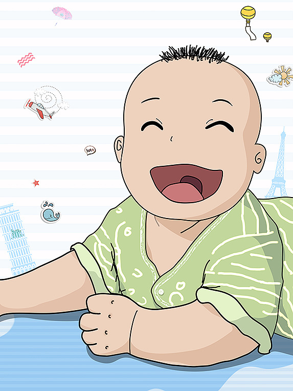 baby肖像卡通画