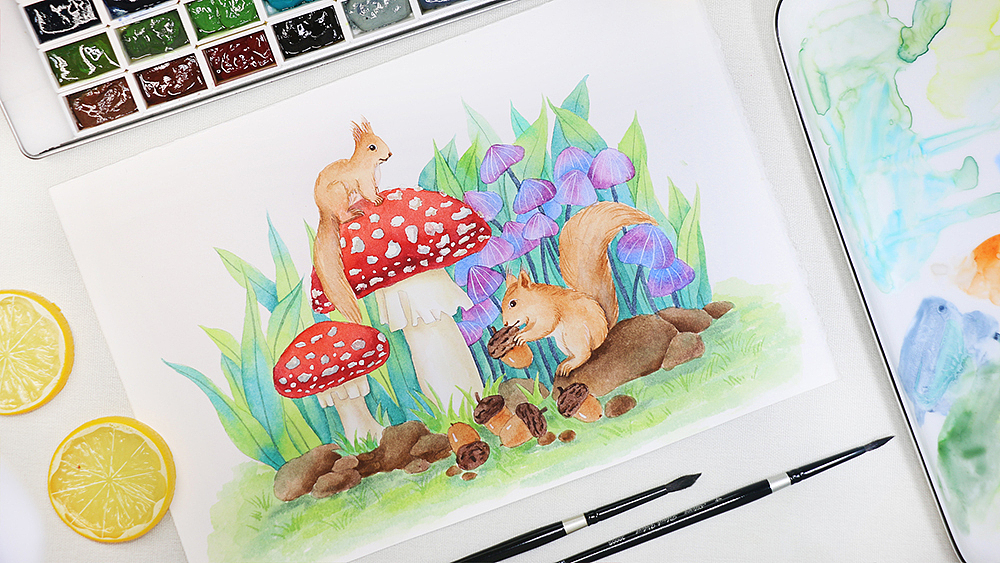 水彩教程视频课程-虎克网合作课程