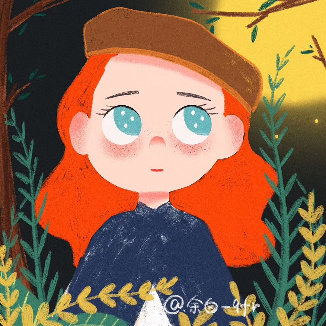 ［每日一画26］感觉今天画的红发有些像小红帽（图ZMjIzMzY2NDky） - 儿童插画 - 站酷设计师插画师芮原创素材 - 站酷ZCOOL