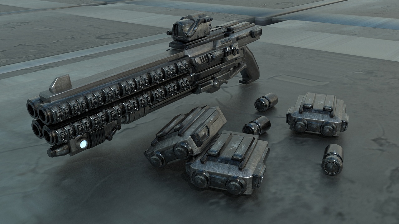 电磁轨道加速霰弹枪