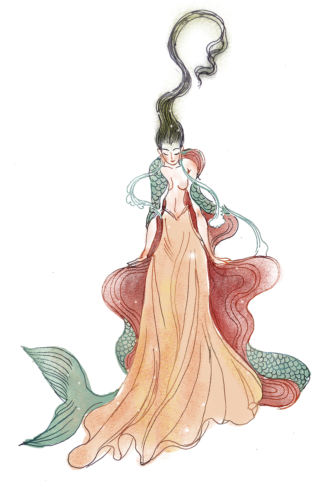 《洛神赋》|插画|商业插画|叶露盈 - 原创作品 - 站酷 (zcool)