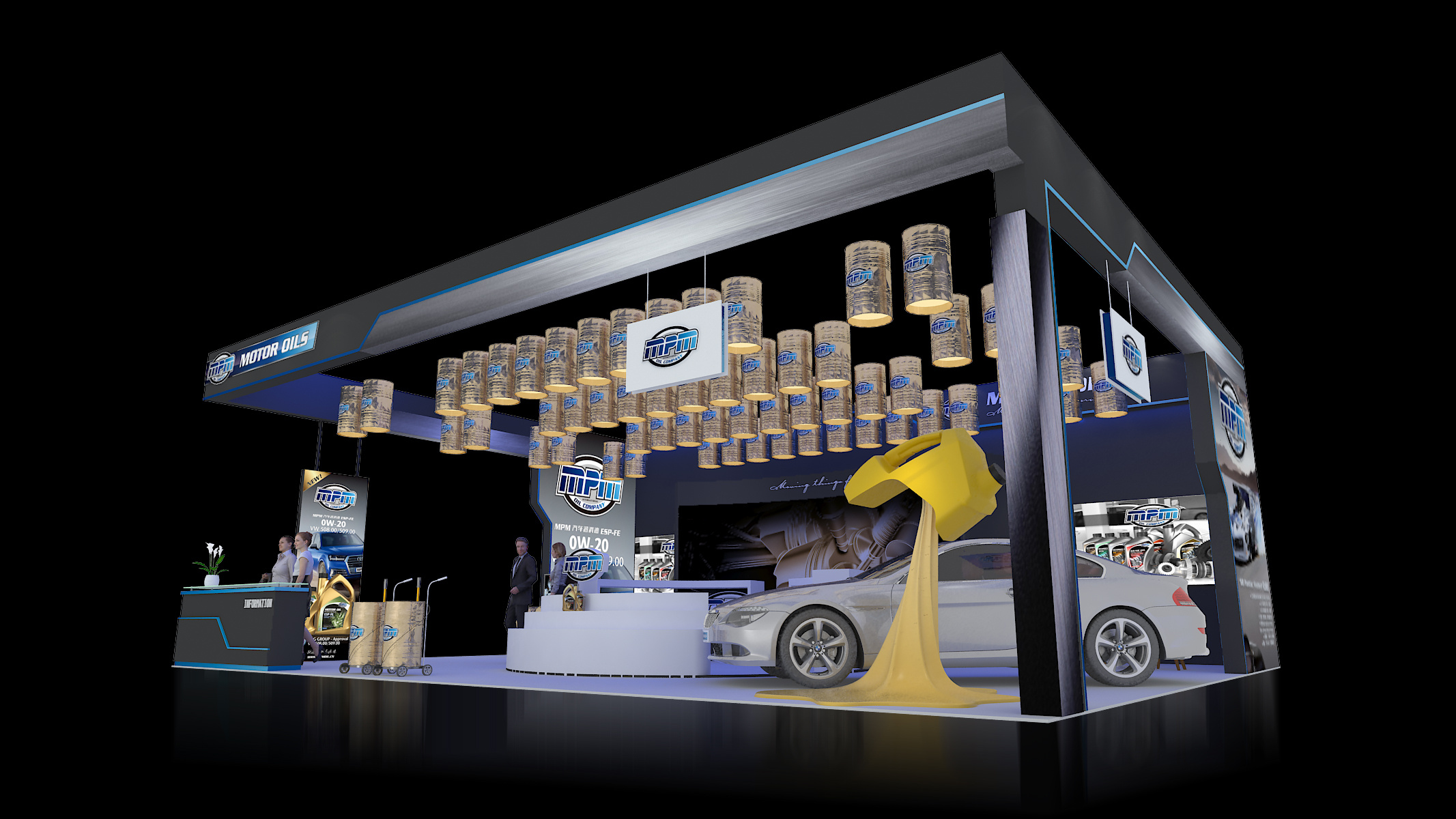 丰田汽车展会展台创意设计-汽车展案例