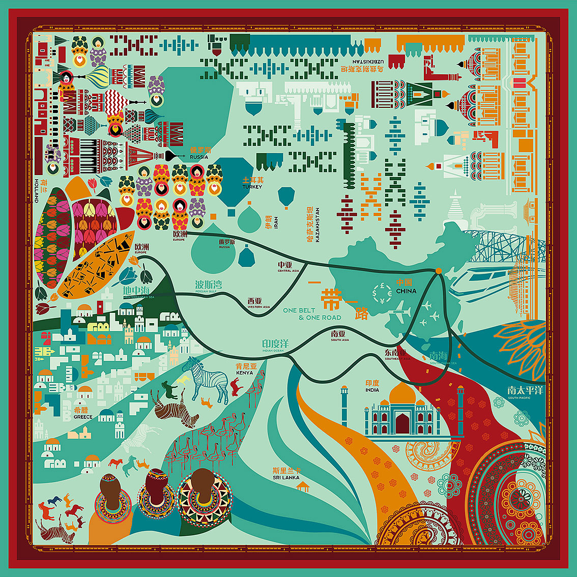 古今絲綢之路（圖ZMzIwMTUxMjA=） - 其他服裝 - 站酷設(shè)計(jì)師小心肝很堅(jiān)強(qiáng)原創(chuàng)素材 - 站酷ZCOOL