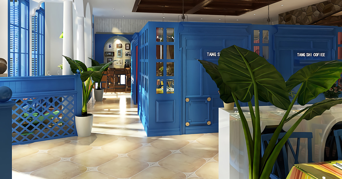 郑州金橄榄特色餐厅装修公司设计案例