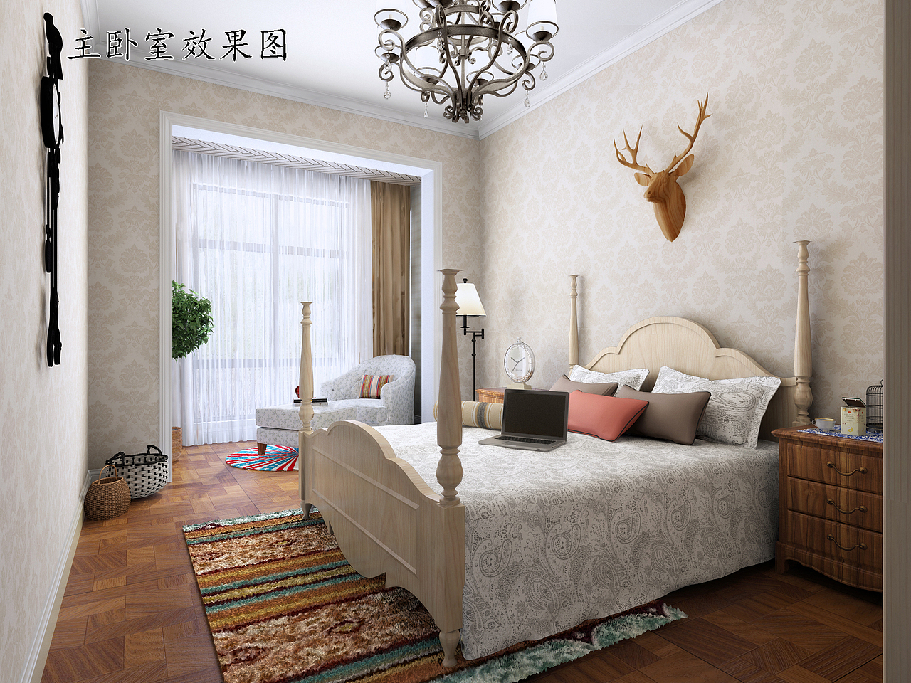 毕业设计 美式田园室内设计（图ZMzA0MTc4NjA=） - 家装设计 - 站酷设计师WindyYang原创素材 - 站酷ZCOOL