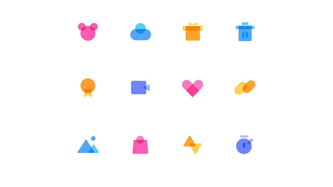 「练习」叠加色彩icon