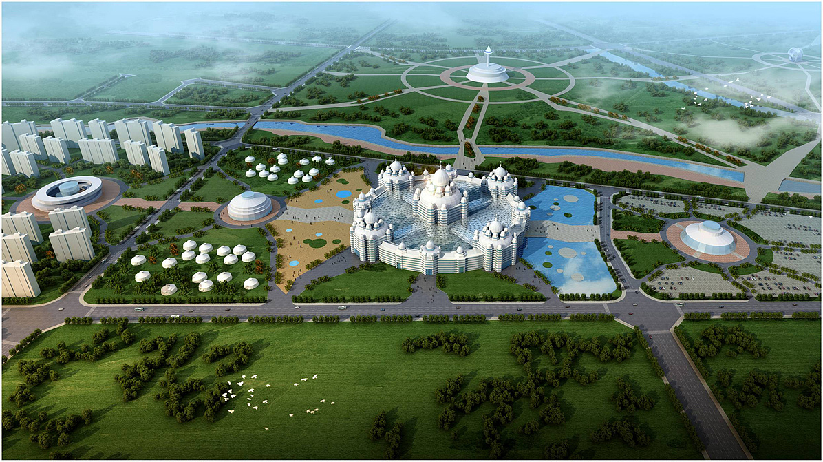 鄂爾多斯宮（圖ZOTgyMzg0MA==） - 景觀設(shè)計 - 站酷設(shè)計師紅橙子原創(chuàng)素材 - 站酷ZCOOL