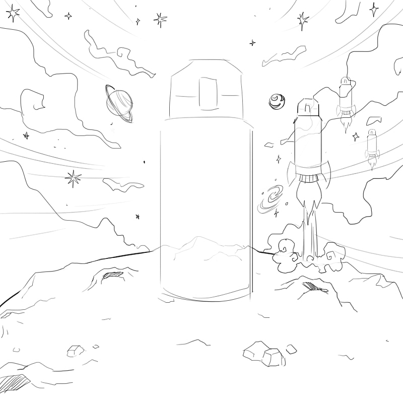 三维渲染 | 宇航员拍摄太空主题科技感三维产品渲染