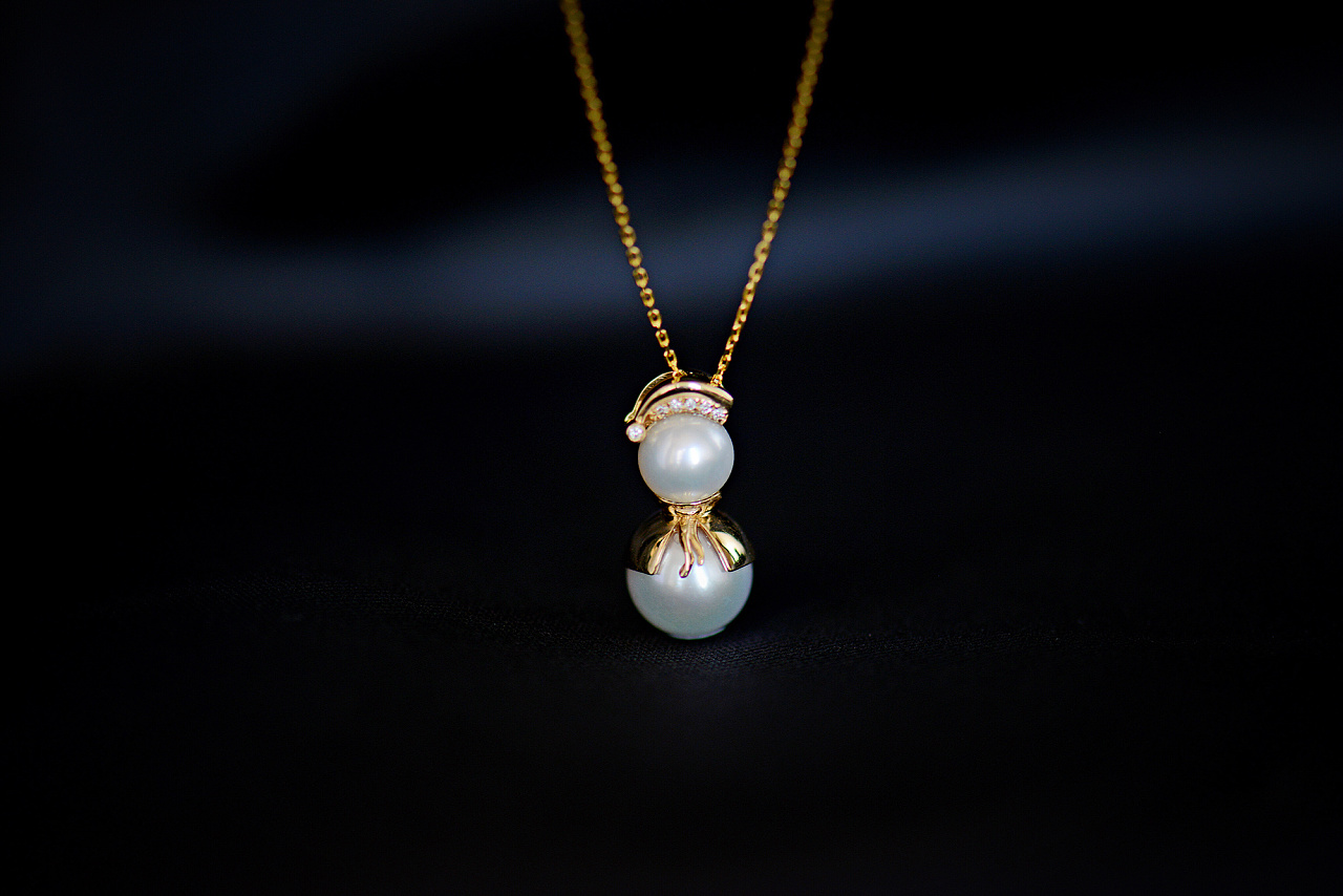 珍珠雪人吊坠【忆61童趣】|手工艺|首饰设计|董沐说宝 - 原创作品