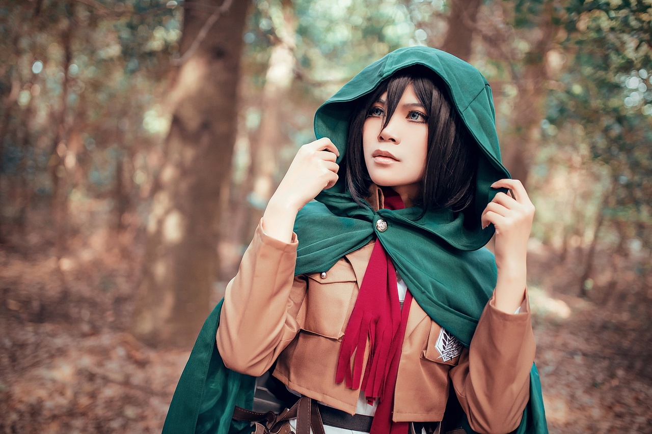 cosplay进击的巨人三笠