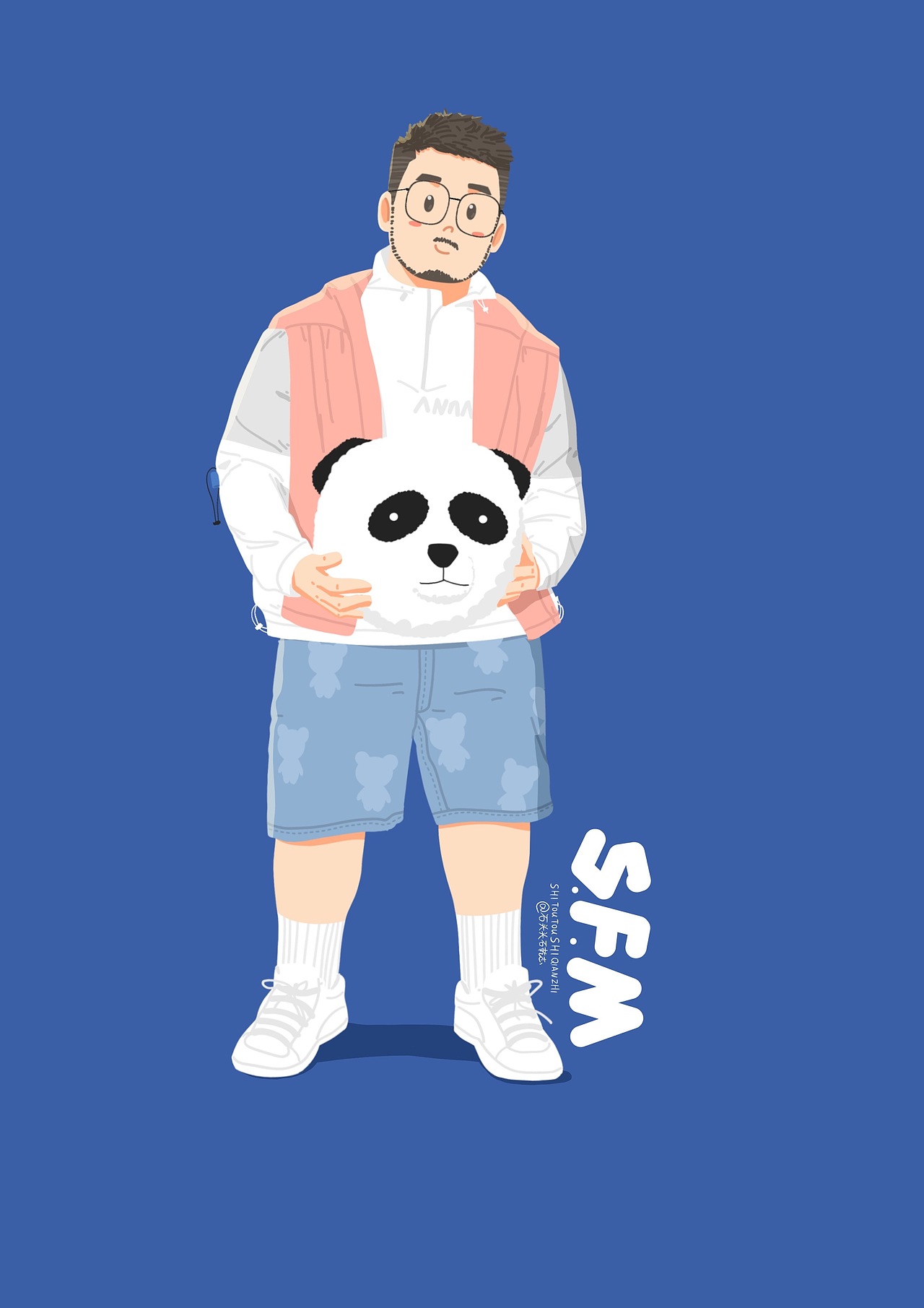 可爱人物插画（图ZMjg2NTM0MDgw） - 创作习作 - 站酷设计师石乾志原创素材 - 站酷ZCOOL