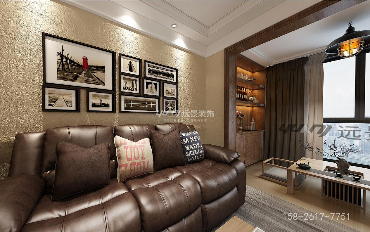 江与城原山时光装修方案参考-美式-远景装饰渝北装修