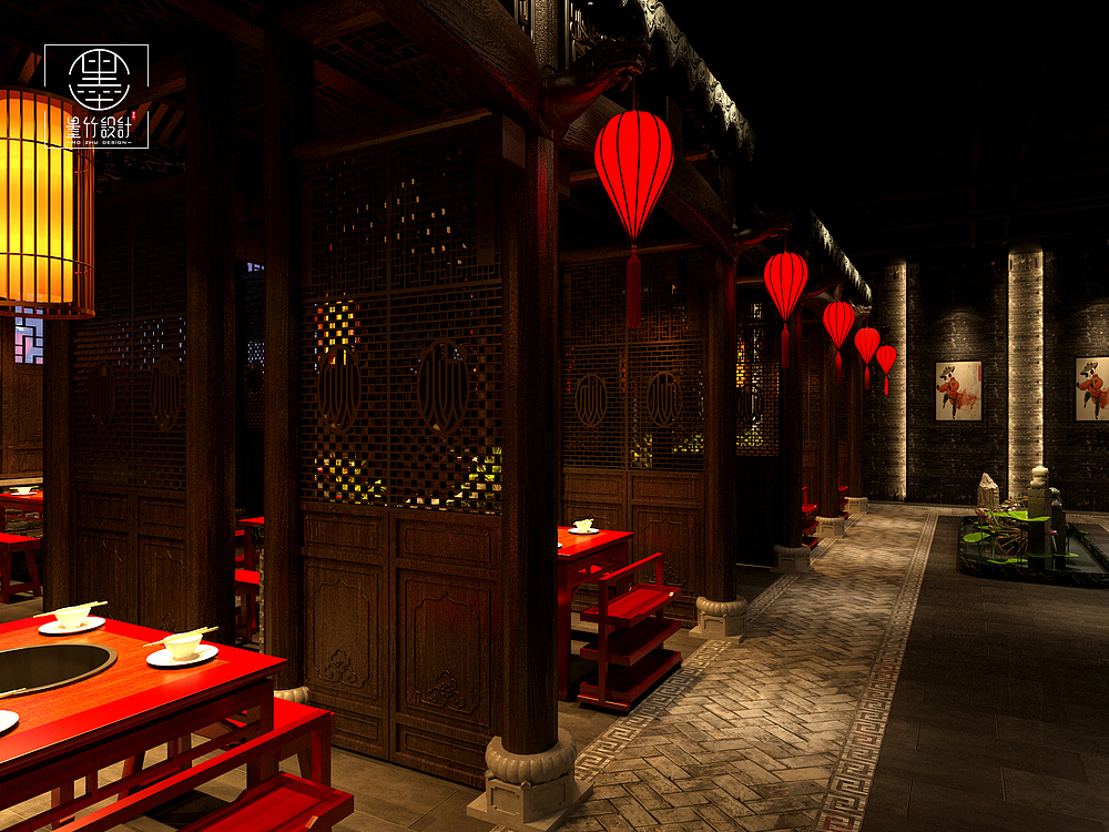 炊二哥火锅店设计(黄岛店) | 成都火锅店设计公司