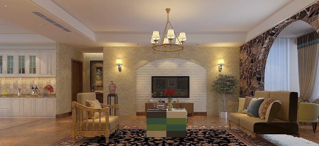 京东家装建邺城地中海装修效果案例