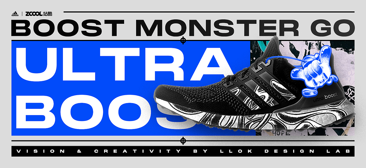 Adidas ULTRA BOOST × 谐音 × 破势（图ZMjgyMDA4OTk2） - 字体/字形 - 站酷设计师LOKLIAO丶樂原创素材 - 站酷ZCOOL