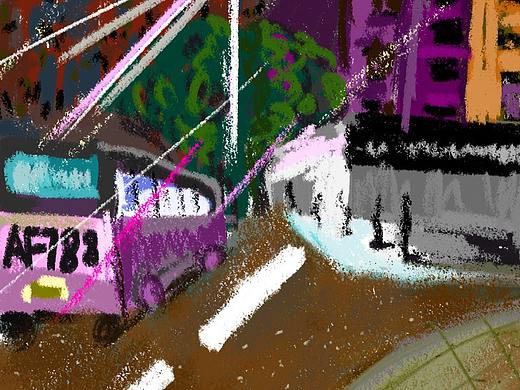 晚上回家路上的夜景（個人主頁-ZNDAyOTc5NzI=） - 創(chuàng)作習(xí)作 - 站酷設(shè)計師韓貳叁原創(chuàng)素材 - 站酷ZCOOL