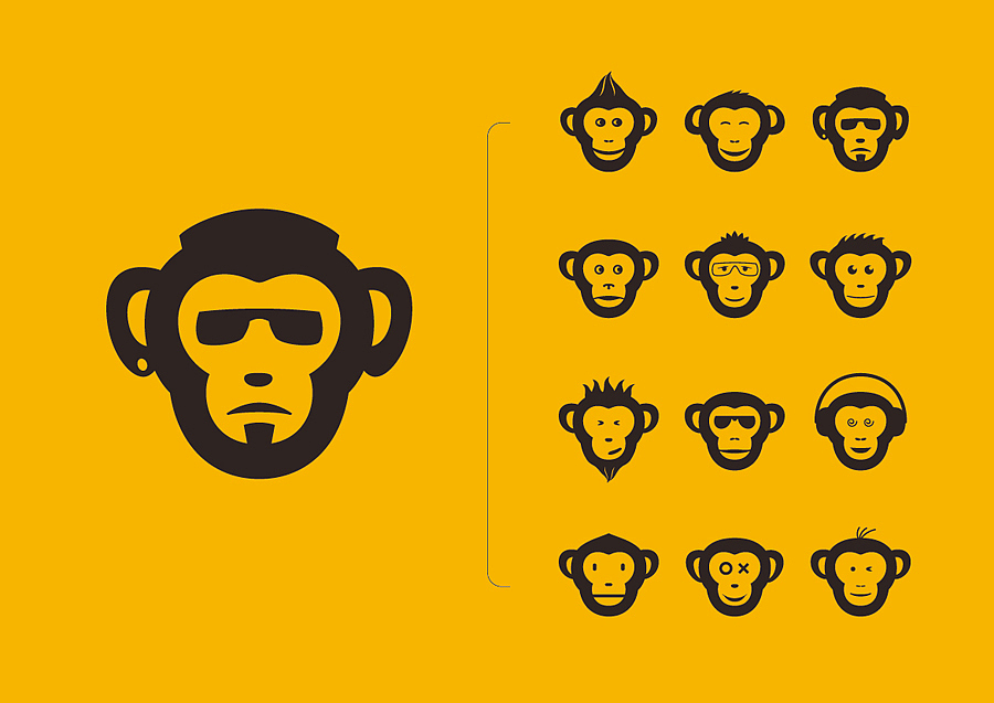 猴山聚乐部（图ZMzU0NTQ2NTI=） - Logo - 站酷设计师生命线原创素材 - 站酷ZCOOL