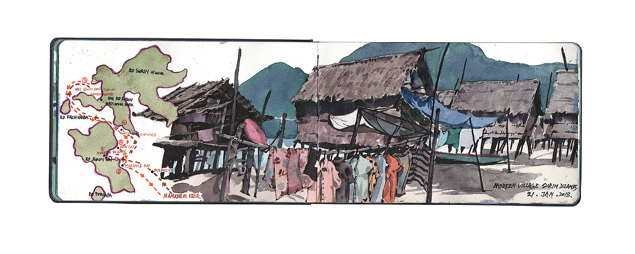 THAILAND TRAVAL SKETCHBOOK 2018（图ZMTQ5ODE4NzIw） - 创作习作 - 站酷设计师王雪曈Tong原创素材 - 站酷ZCOOL