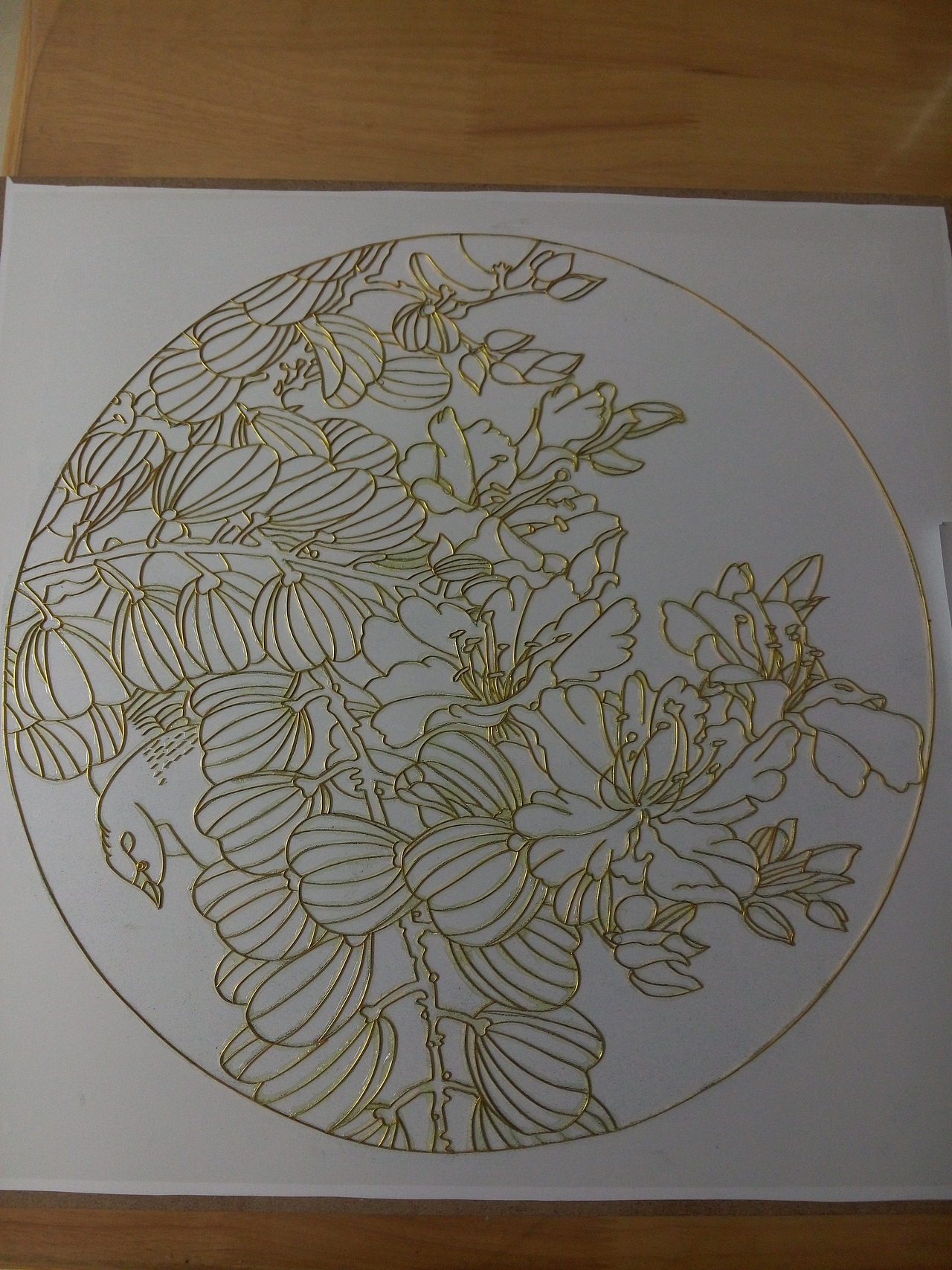 景泰蓝金丝彩釉沙画