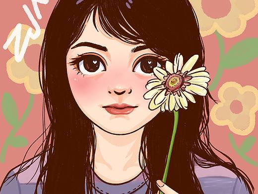 手绘漫画头像