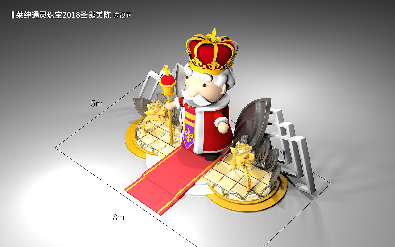 珠宝圣诞美陈（图ZMTM1NDQyNTA4） - 其他三维 - 站酷设计师冷面君子三尺剑原创素材 - 站酷ZCOOL