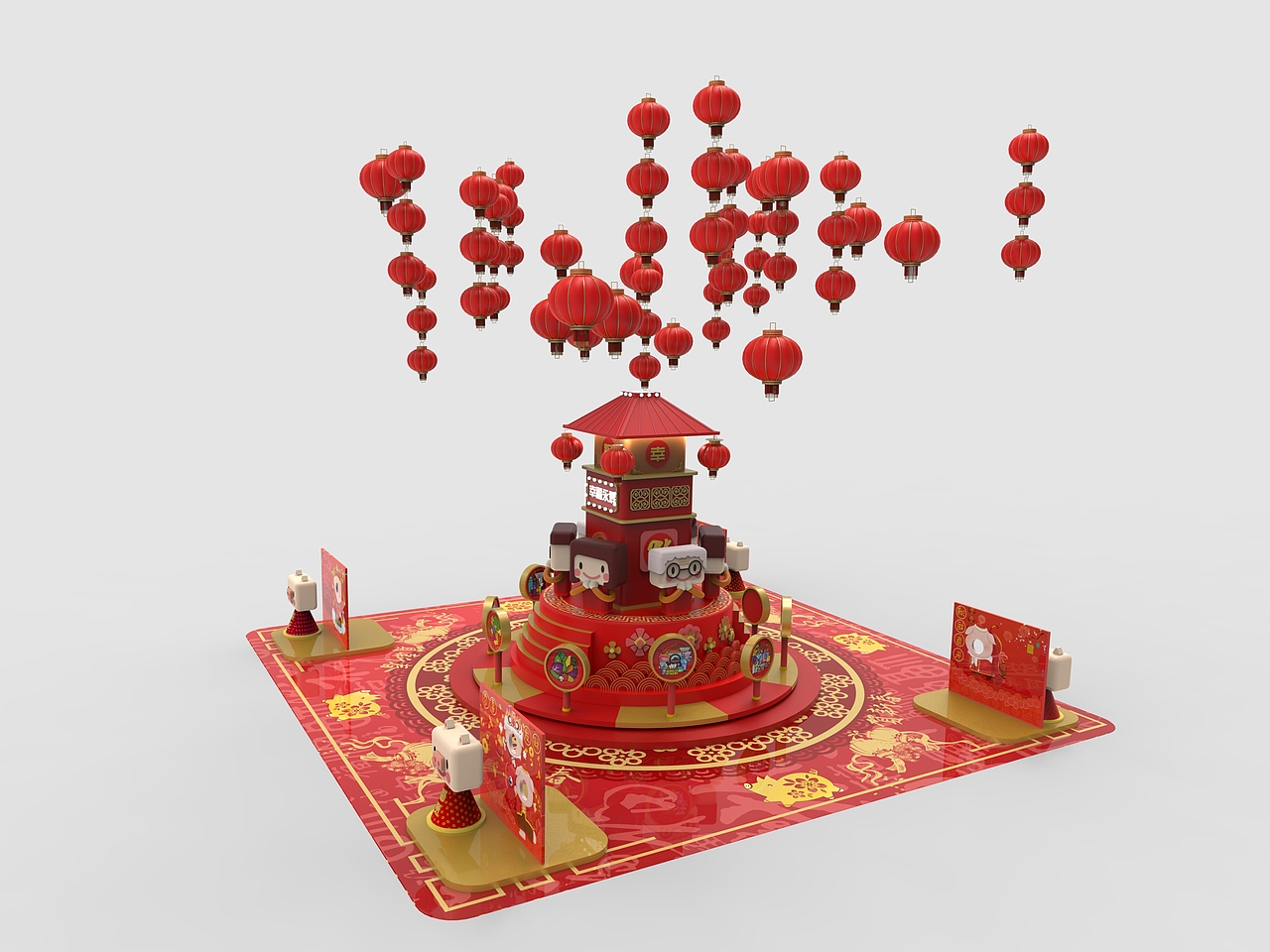 永辉总部新春美陈