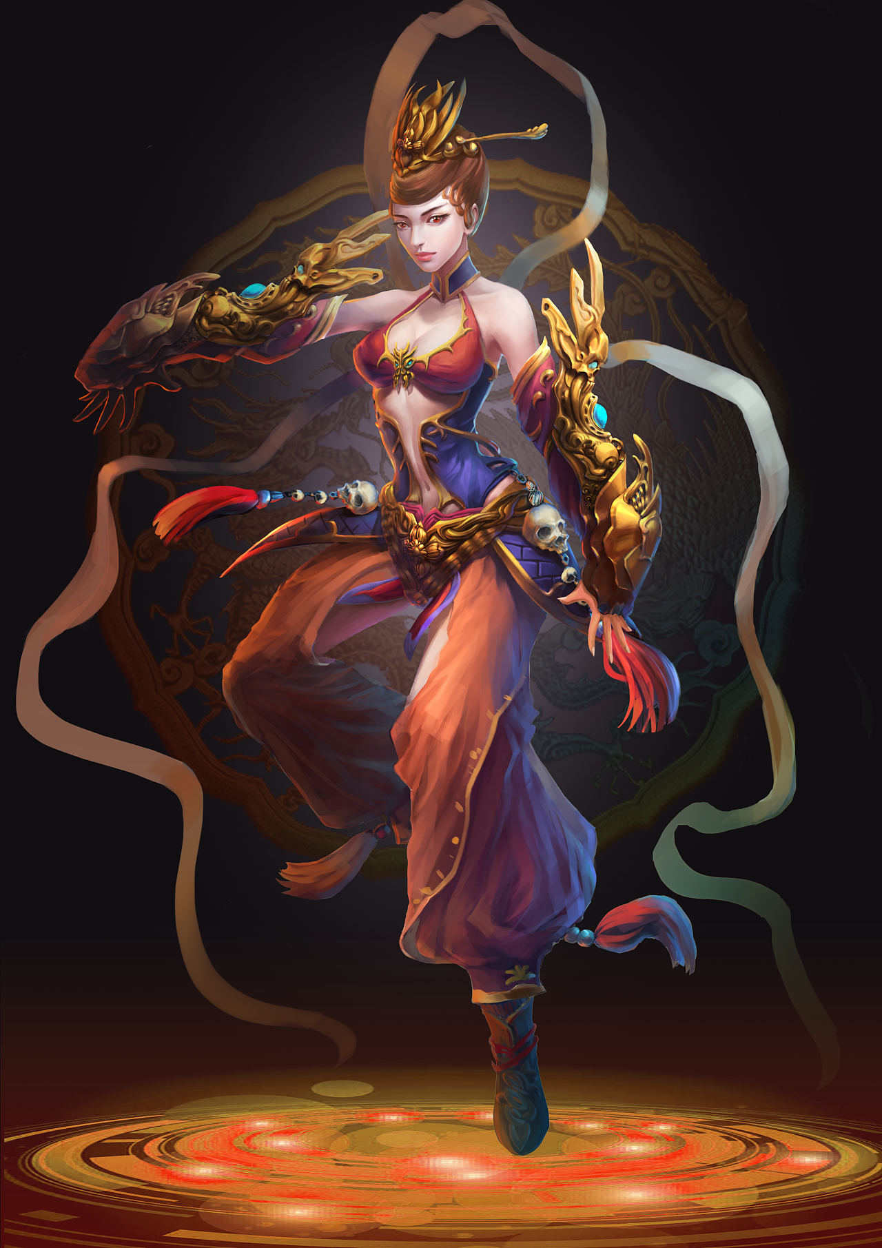 写实中国风|插画|游戏原画|秋天里的风 - 原创作品 - 站酷 (zcool)