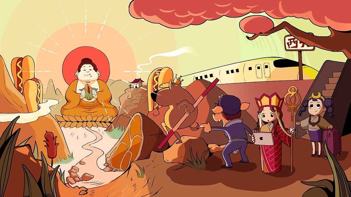 热狗王品牌插画（图ZMTMxMTEyNDc2） - 商业插画 - 站酷设计师JessieD原创素材 - 站酷ZCOOL