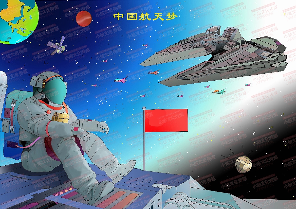 电脑绘画作品 学生绘画 中小学生电脑绘画绘图作品22