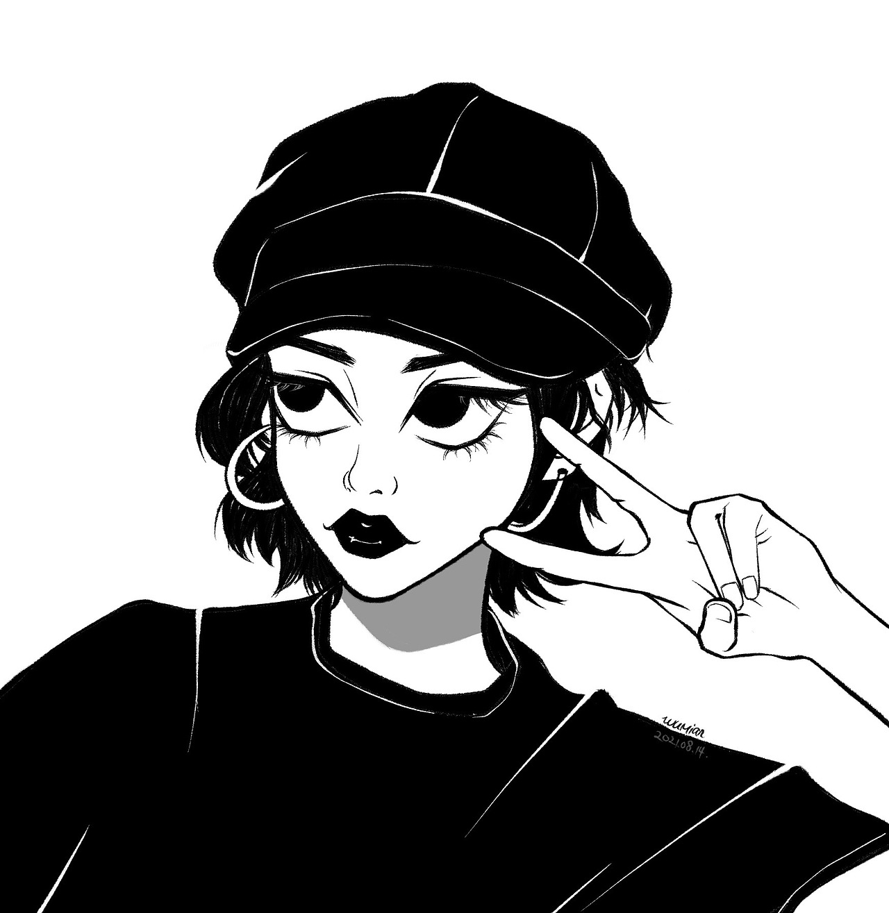 人物插画练习（图ZMjY3NjM4Njgw） - 创作习作 - 站酷设计师多多洛_Luo原创素材 - 站酷ZCOOL