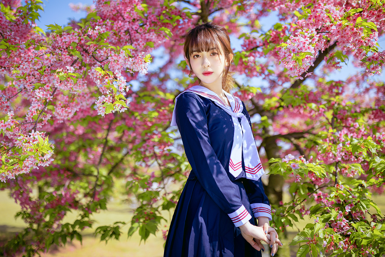 樱花少女（图ZMTU5NTY4MDEy） - 人像摄影 - 站酷设计师宝藏摄影JY原创素材 - 站酷ZCOOL