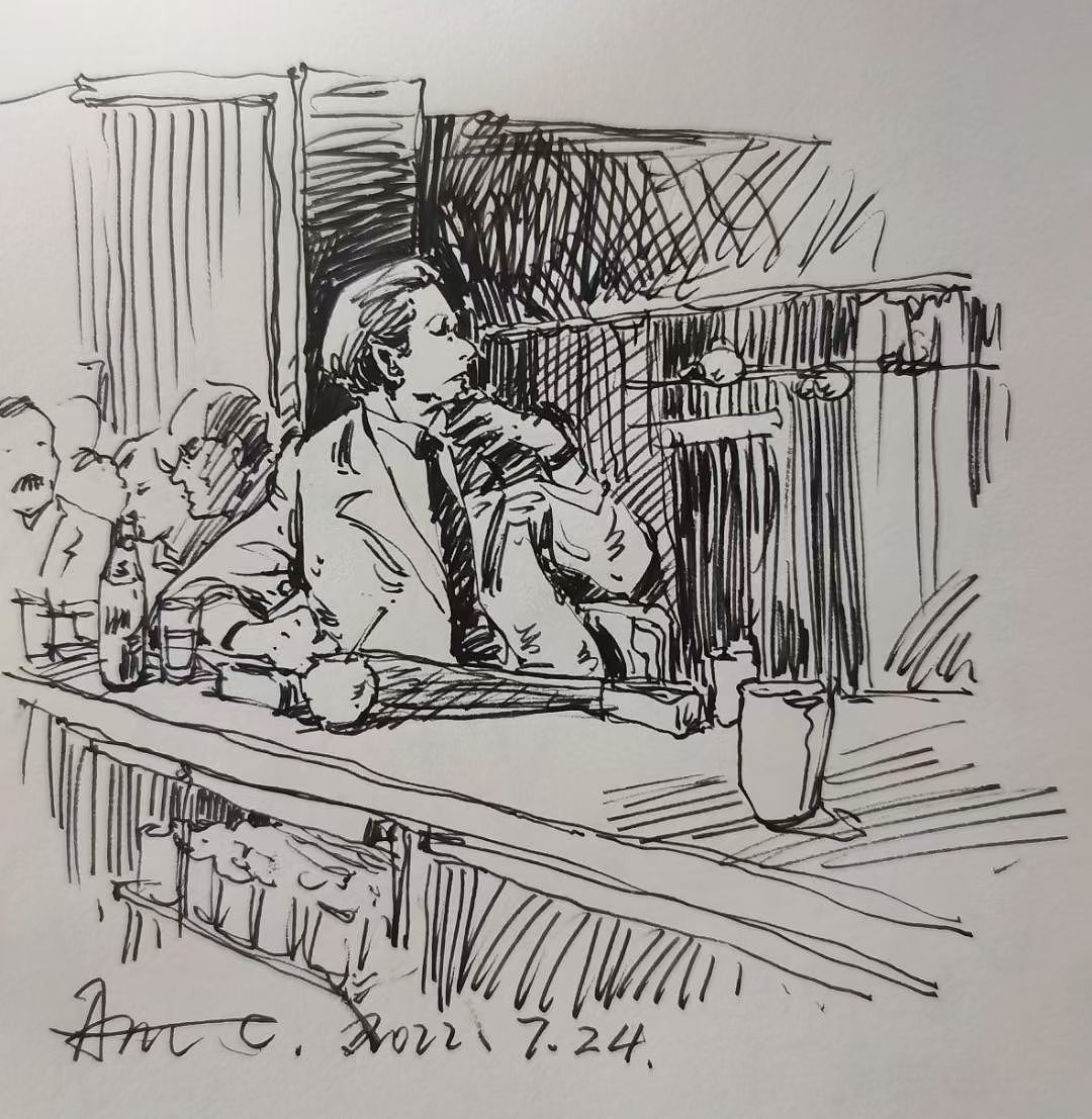 近日速写（图ZMzE1NDMwODQ0） - 绘画 - 站酷设计师张晓睿原创素材 - 站酷ZCOOL