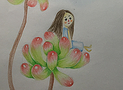 手繪多肉 過程11個