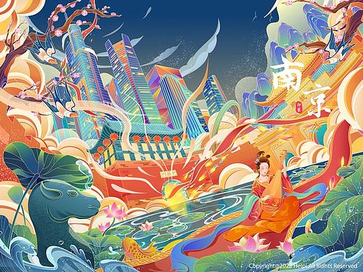 南京印象/国潮插画