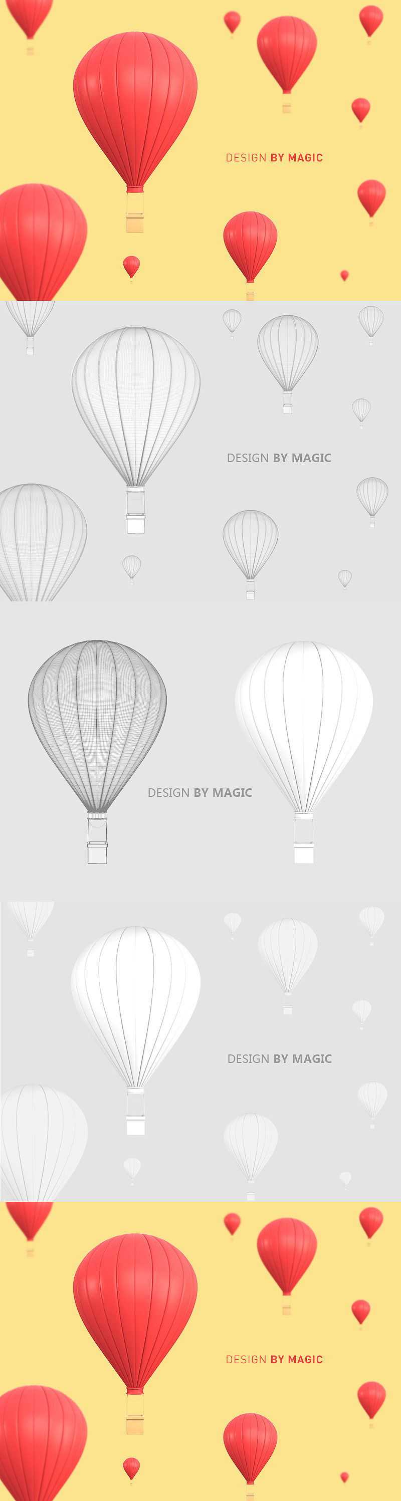 [第九期]C4D 热气球建模+渲染-MAGIC讲解（图ZODI3NzAxMDA=） - 场景 - 站酷设计师靖哥教你做C4D原创素材 - 站酷ZCOOL