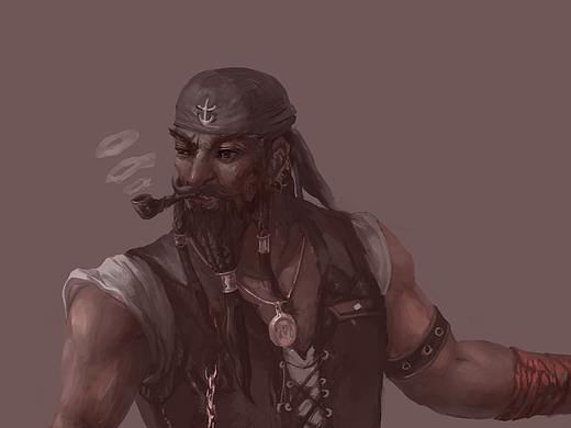 海盗（个人主页-ZMjkyMTE2MjA=） - 创作习作 - 站酷设计师二尺壁画灿原创素材 - 站酷ZCOOL