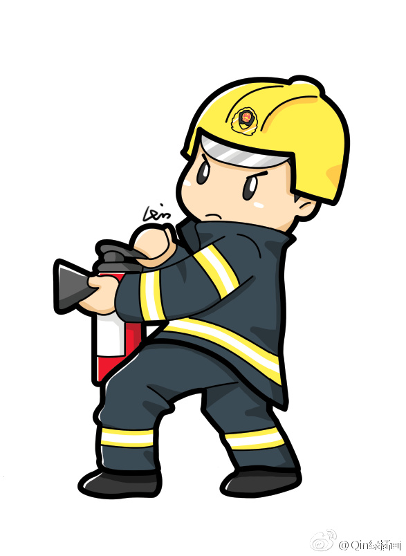 消防员动画图片漫画图片