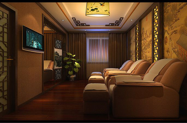 足疗店装修—郑州足疗店设计案例效果图赏析 (187 3818 3869)