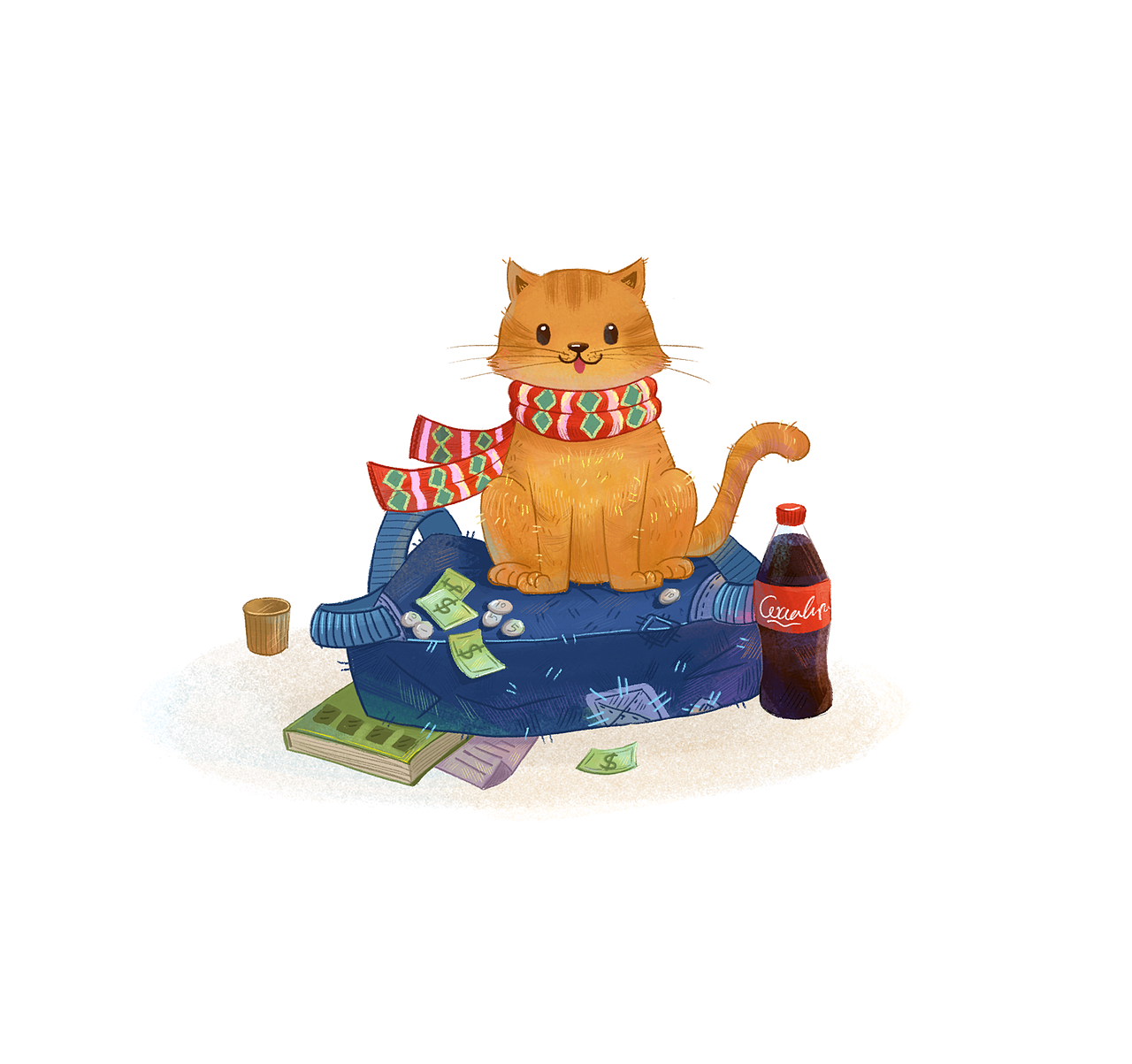 【插画练习】流浪猫鲍勃