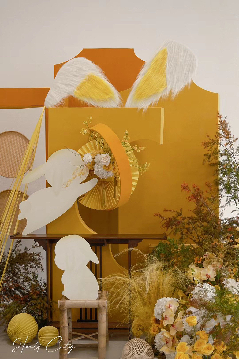 一抹明黄色|兔年宝宝周岁宴