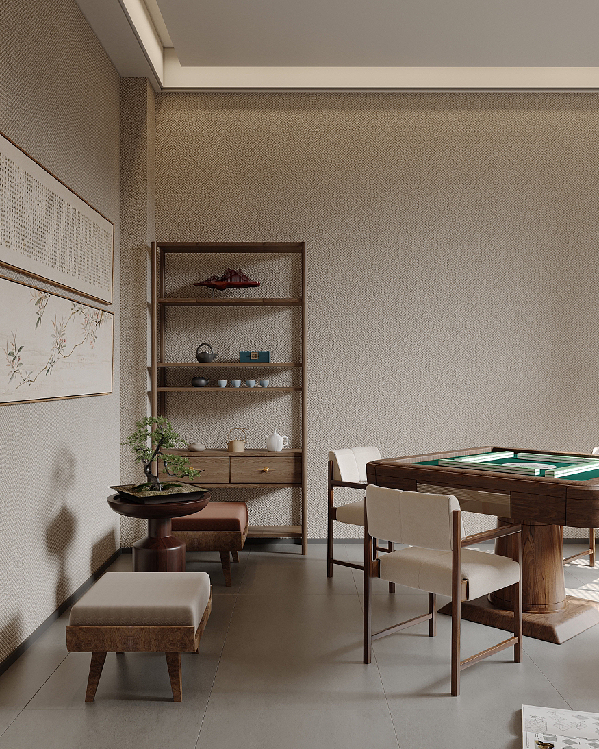 效果图表现师棋牌室渲染（图ZMzU0OTE2NzMy） - 商业空间设计 - 站酷设计师麦当13原创素材 - 站酷ZCOOL