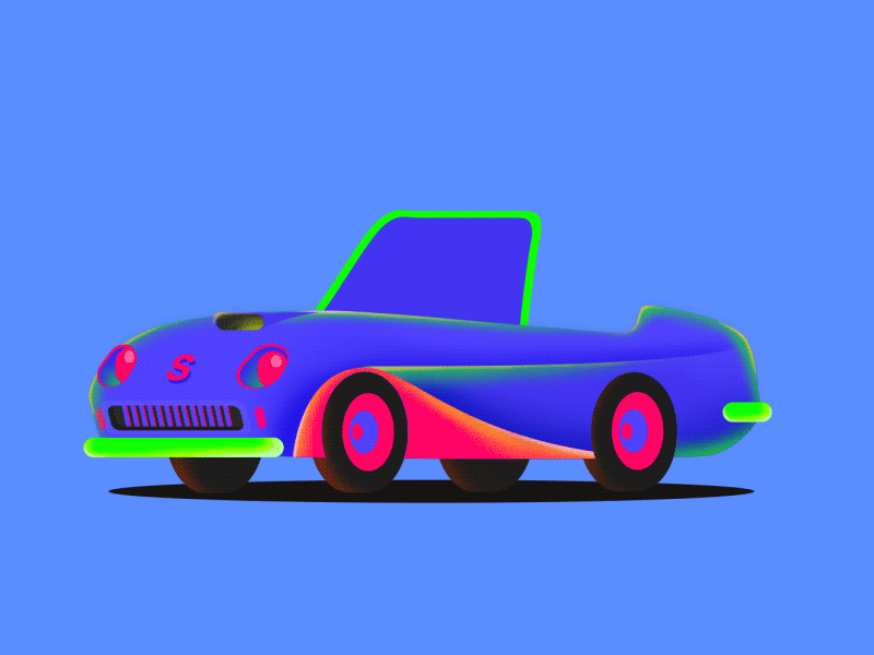 Car Play（图ZNjU0ODMyNjg=） - 艺术插画 - 站酷设计师江南李原创素材 - 站酷ZCOOL